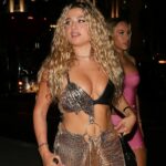 Antigoni Buxton Makes a Busty and Very Late Appearance at the “Love Island” Wrap Party (10 Photos)