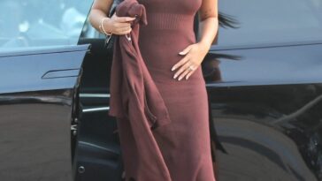 April Love Geary Shows Off Her Pokies as She Arrives at NOBU Malibu for Dinner (15 Photos)