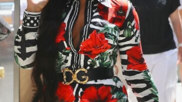 Ashanti Wears a Colorful Dolce & Gabanna Romper at Good Morning America in NYC (45 Photos)