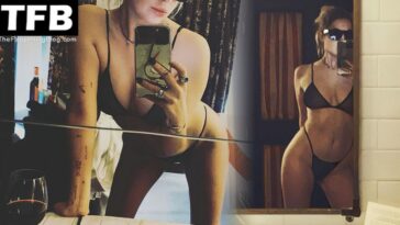 Ashley Benson Shows Her Slender Figure in Tiny Sheer Lingerie (6 Photos)