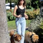 Braless Aubrey Plaza Takes Her Dogs Out For a Morning Walk (29 Photos)
