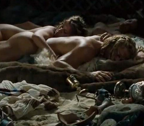 Brad Pitt Sexy Scene With Unknown Girls from 'Troy'