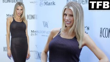 Charlotte McKinney Stuns in Form-Fitting Black Dress at the Women of Influence Luncheon (18 Photos)