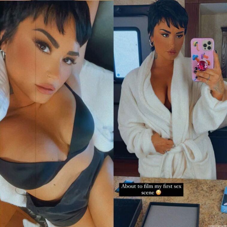 Demi Lovato Shows Off Her Tits (3 Photos)