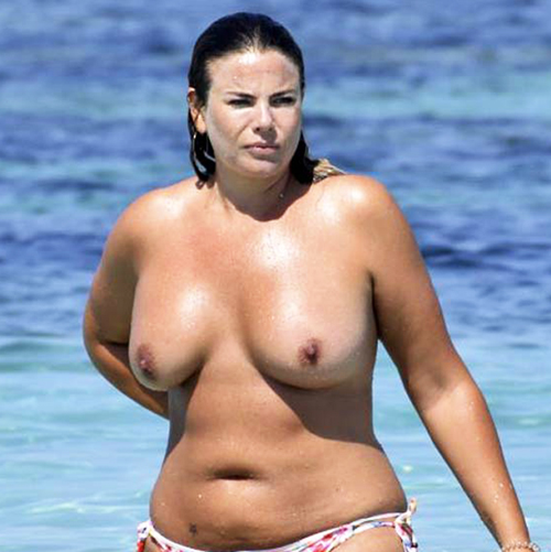 Fiona Falkiner Nude Tits Are Seen In Ibiza !