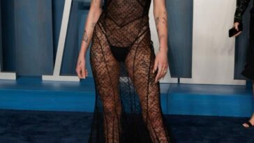 Halsey Looks Hot in a See-Through Dress at the 2022 Vanity Fair Oscar Party (11 Photos)