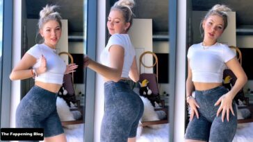 Jordyn Jones Displays Her Beautiful Butt in Tight Shorts (11 Pics + Video)