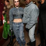 Kanye West & Julia Fox Exit the Kenzo Men’s Fall/Winter 2022/2023 Fashion Show in Paris (58 Photos)