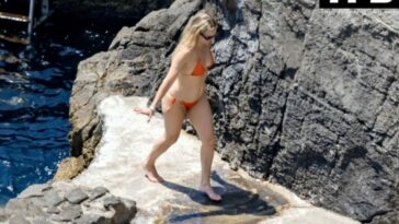 Kate Hudson Shows Off Her Stunning Figure in an Orange Bikini out on Her Family Trip (59 Photos)