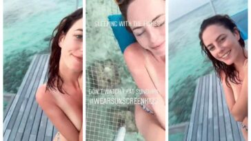 Kaya Scodelario Hot Topless Instagram Story