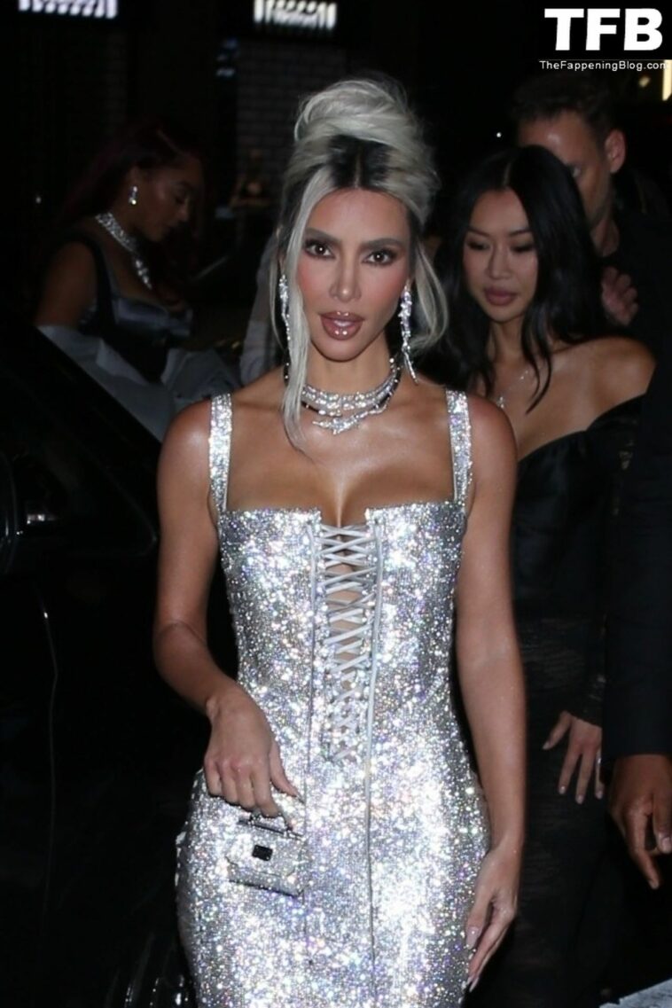 Kim Kardashian Dazzles in a Corset Dress at the Dolce Gabbana After Party (17 Photos)