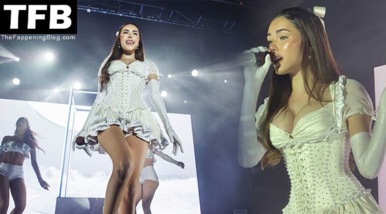 Madison Beer Flaunts Her Sexy Breasts & Legs on Stage at La Riviera in Madrid (30 Photos)