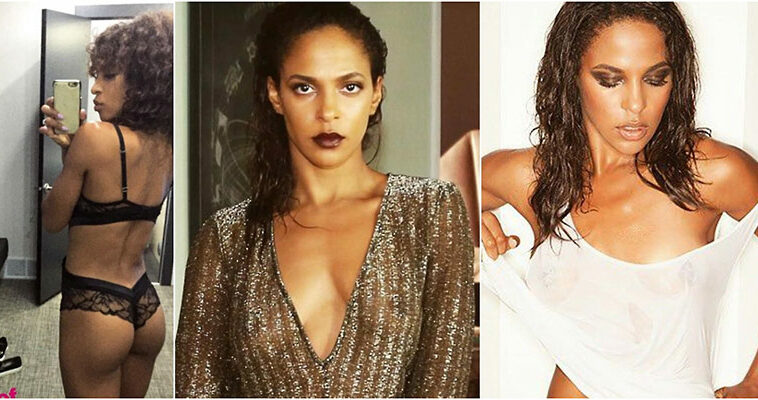 Megalyn Echikunwoke Sexy - See Through Dress and Lingerie Pic !