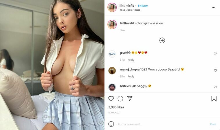 Littlmisfit Masturbating Her Pussy With Dildo OnlyFans Insta Leaked Videos