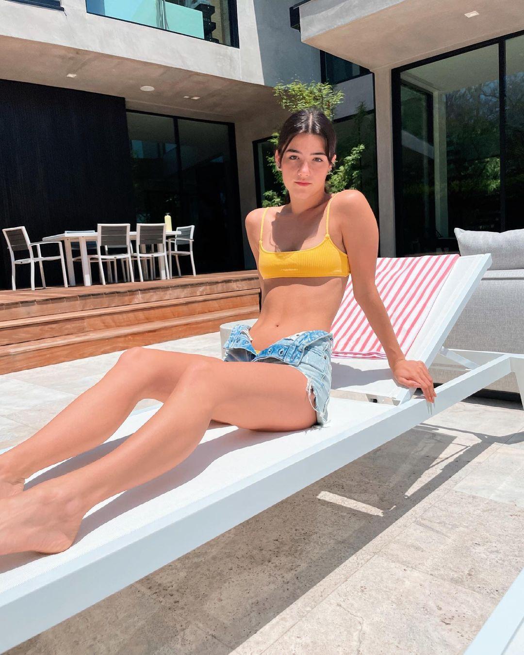 Charli D'Amelio Sexy Poolside Bikini Posing Set Leaked
