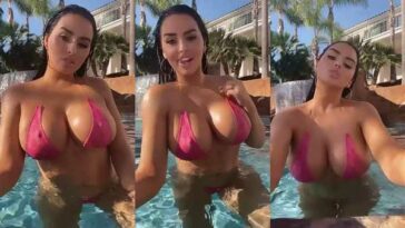 Abigail Ratchford Nude Pool Teasing Video Leaked - Famous Internet Girls