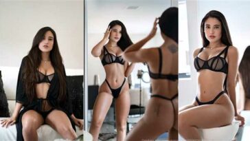 Angie Varona Nude G-String Lingerie Photos Leaked - Famous Internet Girls