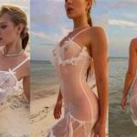 Caroline Zalog Topless Wet Sheer POV Video Leaked - Famous Internet Girls