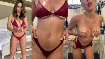 Christina Khalil Nude Shower Bikini Striptease Video Leaked - Famous Internet Girls