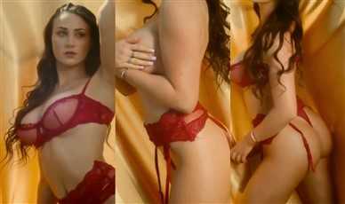 Jessica Bartlett Nude Red Lingerie Teasing Video Leaked - Famous Internet Girls