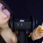 KittyKlaw ASMR Banana 3 Dio Licking Mouth Sounds Video - Famous Internet Girls