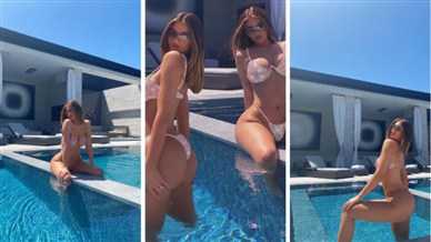 Kylie Jenner Bikini Thong Nude Leaked - Famous Internet Girls
