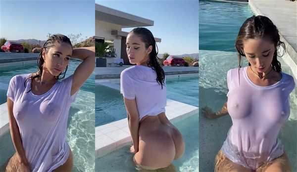Natalie Roush Nude Wet T-shirt Boobs Visible Video Leaked - Famous Internet Girls