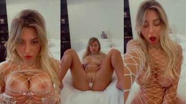 Stefanie Knight Nude Fishnet Lingerie Boobs Tease Video Leaked - Famous Internet Girls
