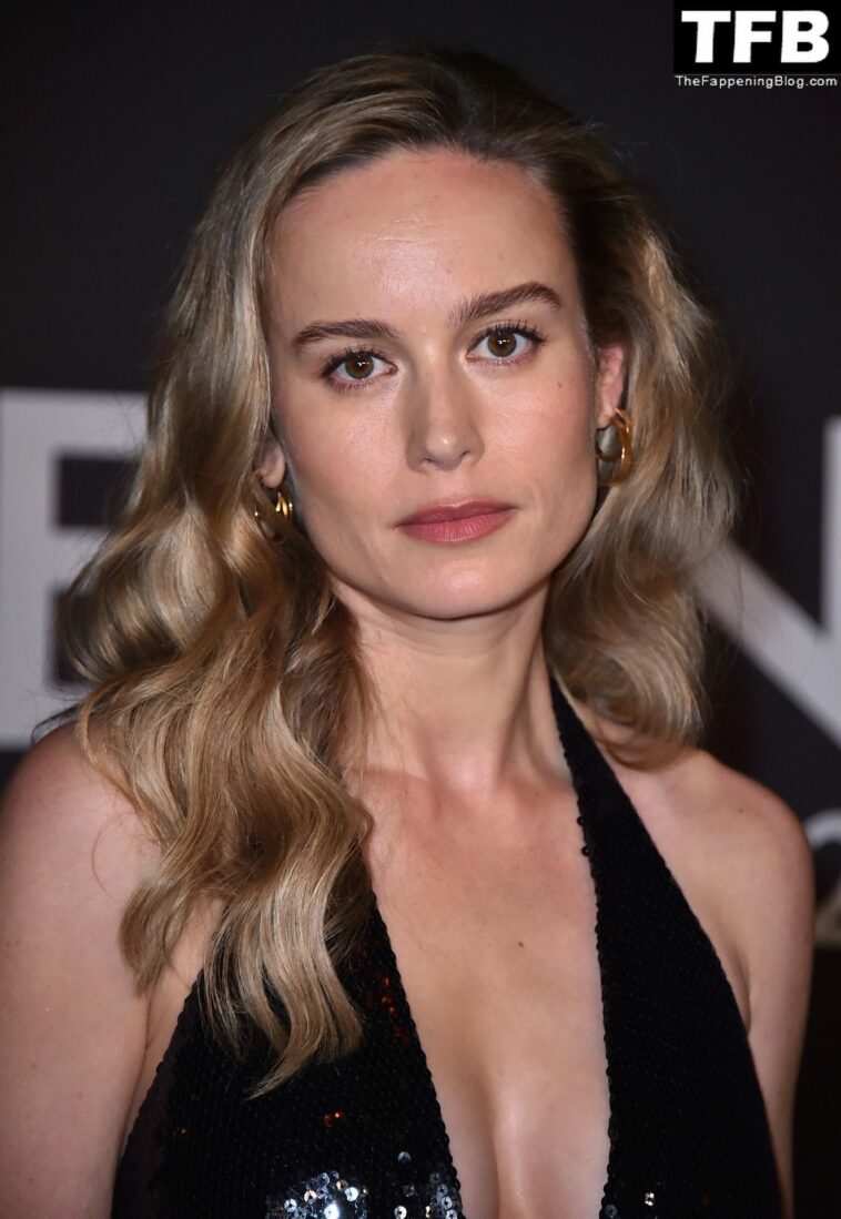 Brie Larson Displays Her Cleavage at the Celine Fall/Winter 2023 Fashion Show (20 Photos)
