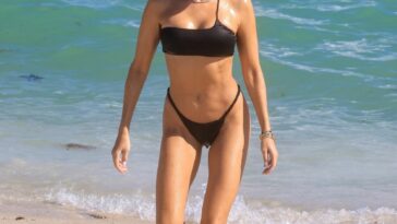 Sylvie Meis Gets Interviewed on the Beach in Miami (28 Photos)