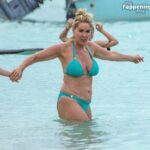 Claire Sweeney Dons Her Little Aqua Blue Bikini as She Enjoys a Little Fun in the Sun (49 Photos)
