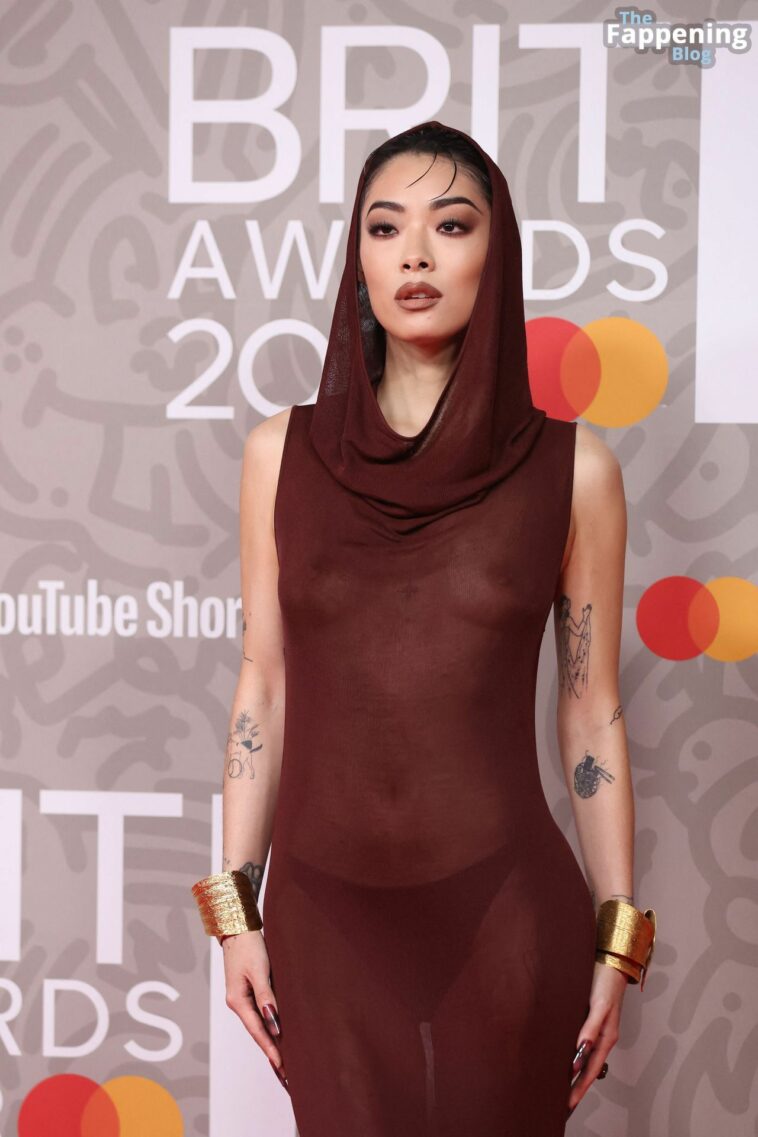 Rina Sawayama Flashes Her Nude Tits at the BRIT Awards 2023 in London (36 Photos)