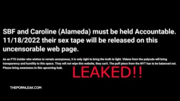 Sam Bankman Nude & Sex Tape Caroline Ellison FTX Leaked! - The Porn Leak