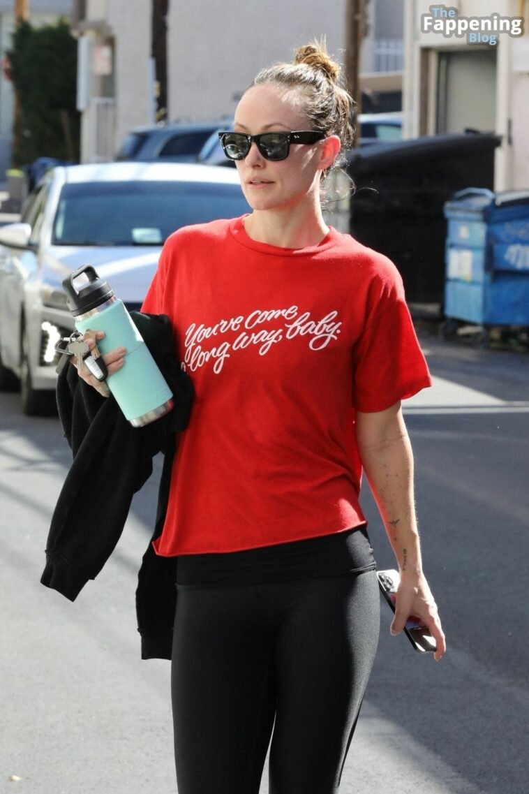 Olivia Wilde Displays Her Pokies and Sexy Legs as She Leaves a Workout Session in Studio City (97 Photos)