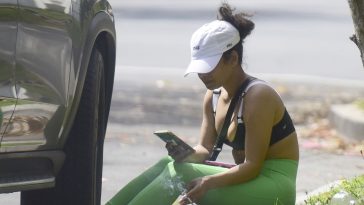 Christina Milian Pulls Over to Have a Smoke After a Workout in LA (25 Photos)