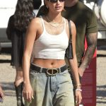 Hailey Bieber Shows Off Her Tummy as She Arrives at the Revolve Party at Coachella (17 Photos)