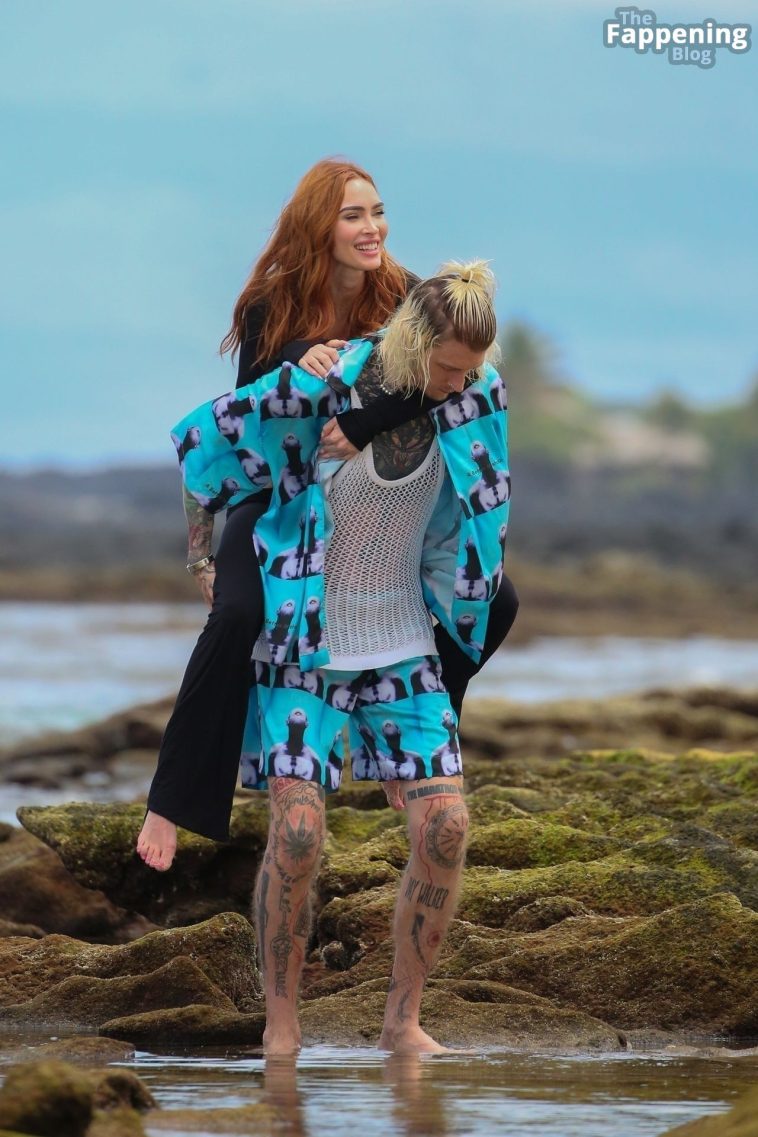 Megan Fox & MGK Rekindle Romance on Dreamy Hawaiian Vacation with a Romantic Stroll on the Beach (17 Photos)