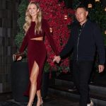 Stacy Keibler Displays Her Sexy Legs in a Red Dress at Catch Steak LA in WeHo (24 Photos)