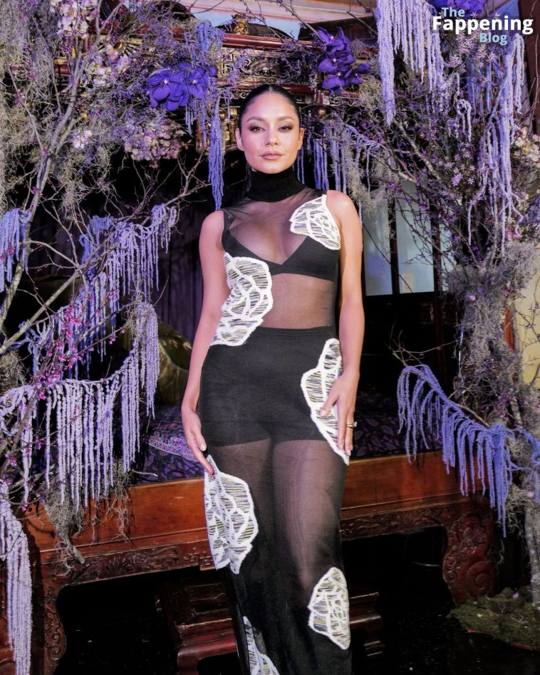 Vanessa Hudgens Stuns in a See-Through Dress at the Tubi x Dead Hot Party (18 Photos)