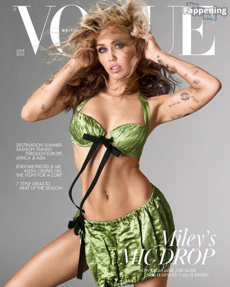 Miley Cyrus Sexy - Vogue UK June 2023 Issue (9 Photos)