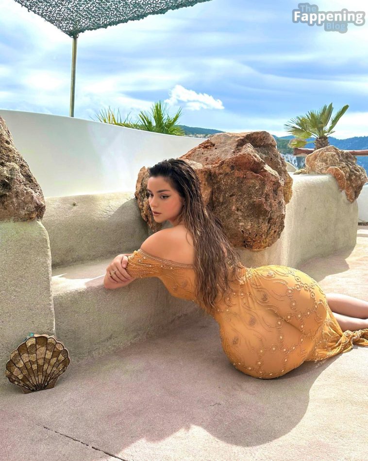 Demi Rose Shows Off Her Curves in a See-Through Dress (4 Photos)