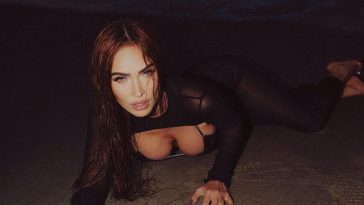 Megan Fox Shows Off Her Sexy Boobs on the Beach (8 Photos)