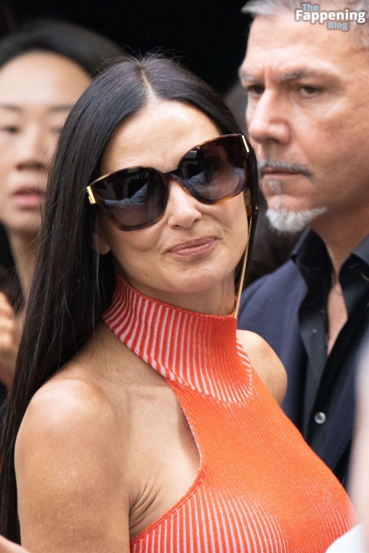 Demi Moore Flaunts Her Pokies at the Fendi Spring/Summer 2024 Fashion Show (31 Photos + Video)