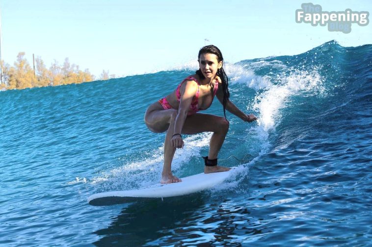 Nina Dobrev Looks Stunning While Surfing (14 Pics + Video)