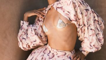 Zendaya Shows Off Her Small Tits in a Tiny Bra (3 Photos)