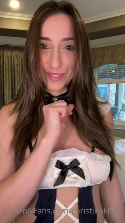 Christina Khalil Sexy Bodysuit Fan Gift Onlyfans Video Leaked