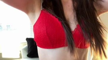 Christina Khalil Underboob Lingerie Strip Onlyfans Video Leaked