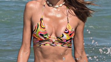 Alessandra Ambrosio Displays Her Slender Bikini Body on the Beach (29 Photos)