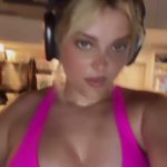 Bebe Rexha Shows Off Her Sexy Boobs in a Pink Top(10 Photos)