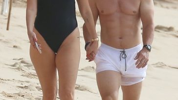 Rhea Durham & Mark Wahlberg Enjoy a Barbados Beach Day (92 Photos)